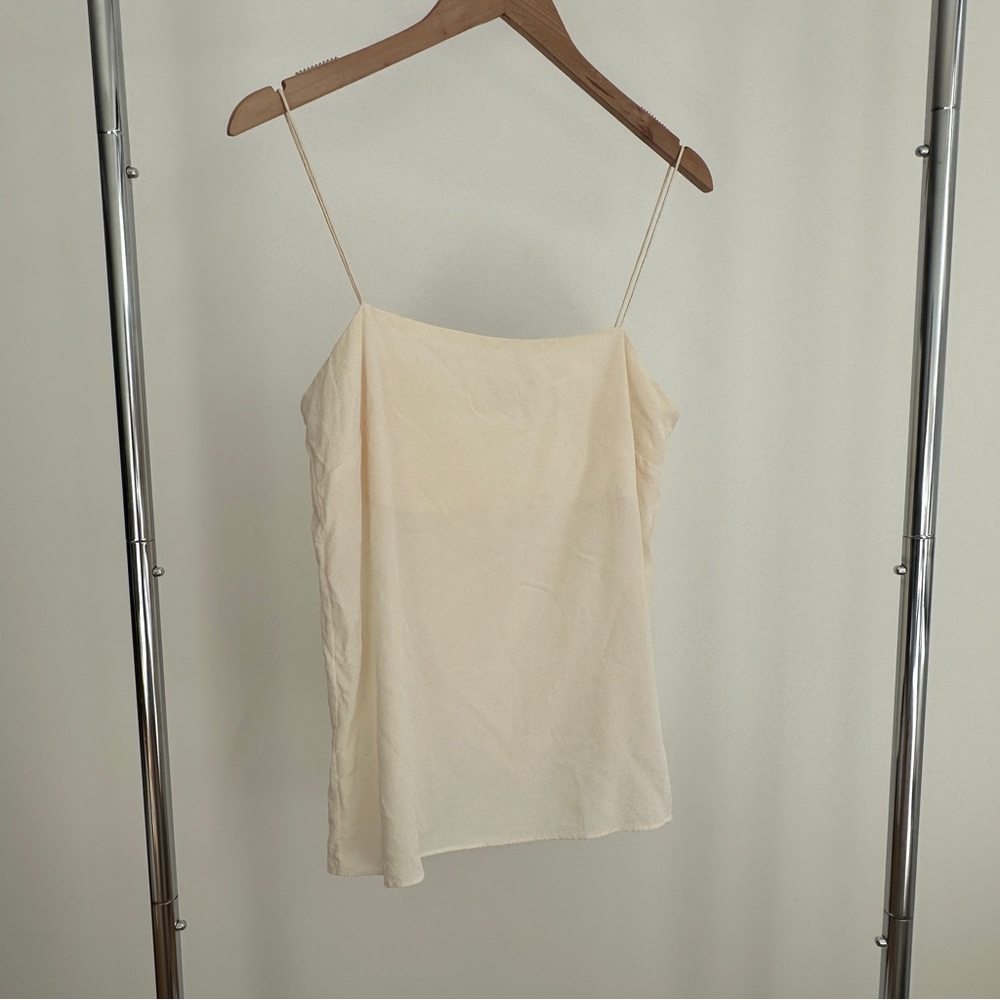 Ginia Silk Cami in Cream